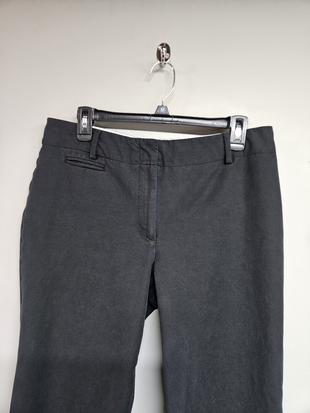 Talbots Petites Newport Black Dress Pants Women's Size 12 Cotton Trousers